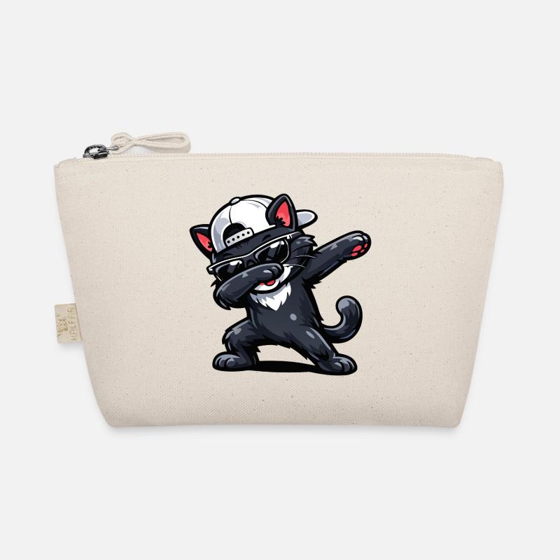 Dabbing Cat Luomu-pikkulaukku