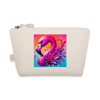 Flamingo - Bio-Täschchen - Natur - Vorne