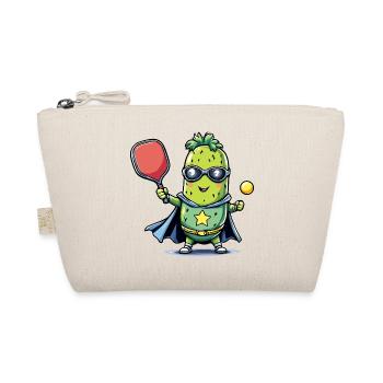 Pickleball Superheld Helden Gurke  - Bio-Täschchen - Natur - Vorne