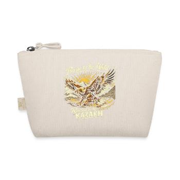 Steinadler Wild Kazakh Design - Bio-Täschchen - Natur - Vorne