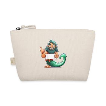 Sea hero with beard and fin - Organic Pouch - nature - Front