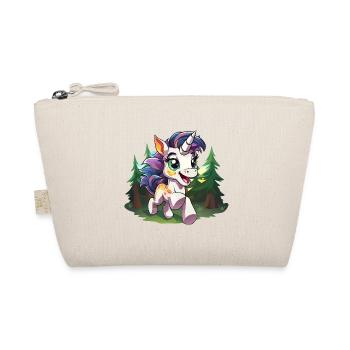 Colourful forest unicorn in happiness - Organic Pouch - nature - Front