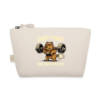 Funny Gym Capybara - Don't Fart - Weightlifting - Organic Pouch - nature - Front