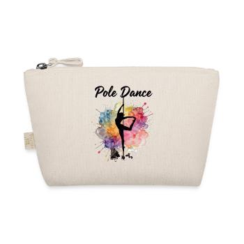 Pole Dance Silhouette – Watercolor Art Design - Organic Pouch - nature - Front