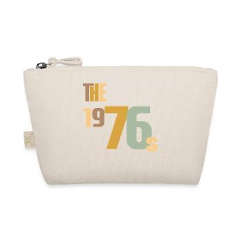 Vintage Year 1976 Anniversary 50 Years Gift Idea - Organic Pouch - nature - Front