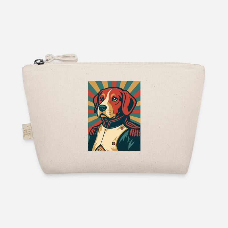 Hund General Retro Poster Stil Vintage Design Bio-Täschchen