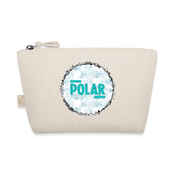 Polar Eisblau Logo Muster - Bio-Täschchen - Natur - Vorne