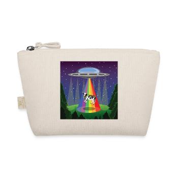 Party Cow With UFOs - Organic Pouch - nature - Front