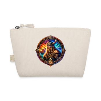 Viking warriors in the rune ring - Organic Pouch - nature - Front