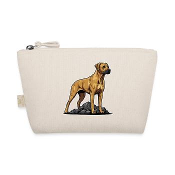 Rhodesian Ridgeback Dog auf Rock Proud Porträt - Bio-Täschchen - Natur - Vorne