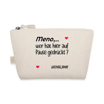 Pause Stimmung Menopause - Bio-Täschchen - Natur - Vorne