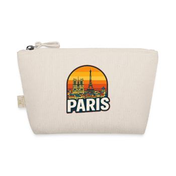 Décor rétro de la Skyline de Paris Coucher de Soleil de la Tour Eiffel - Trousse biologique - nature - Devant