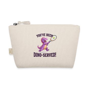 You've been Dino served / Dino Tami Tennis Design - Organic Pouch - nature - Front
