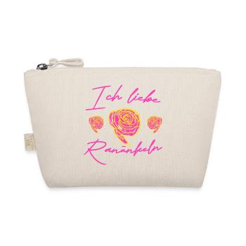 Ich liebe Ranunkeln  - Bio-Täschchen - Natur - Vorne