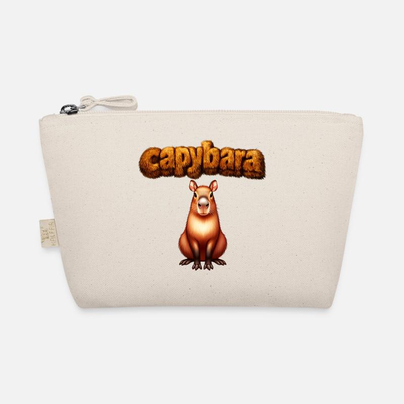 Hairy Capybara Artwork Organic Pouch