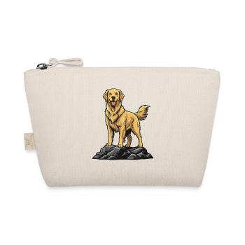 Chien Golden Retriever sur Rocher Portrait Doré - Trousse biologique - nature - Devant