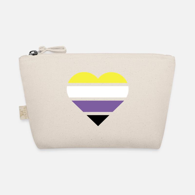 Pride Flag Heart · Nonbinary Bio-Täschchen