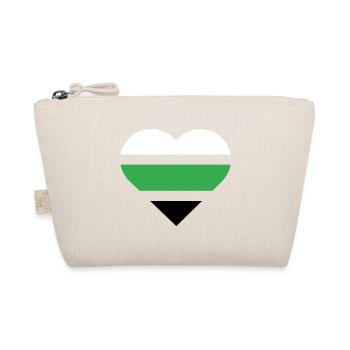 Pride Flag Heart · Neutrois - Bio-Täschchen - Natur - Vorne