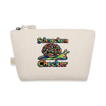 Schnecken Checker Regenbogen - Bio-Täschchen - Natur - Vorne