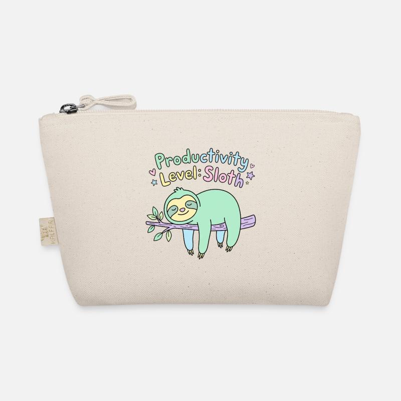 Productivity Level Sloth Organic Pouch