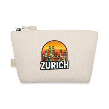 Zurich, Suisse, art rétro de la silhouette du coucher de soleil - Trousse biologique - nature - Devant