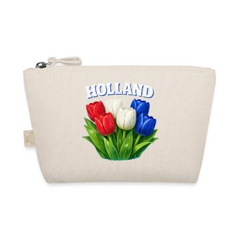 Holland Tulips Drei Farben - Bio-Täschchen - Natur - Vorne