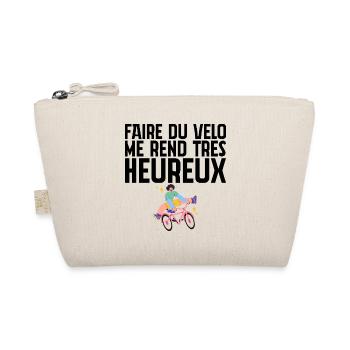 Faire du Vélo Me Rend Très Heureux - Cyclisme - Trousse biologique - nature - Devant