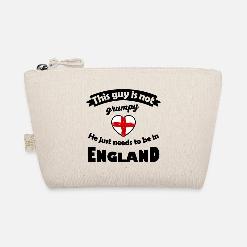 Rotes England Herz Bio-Täschchen