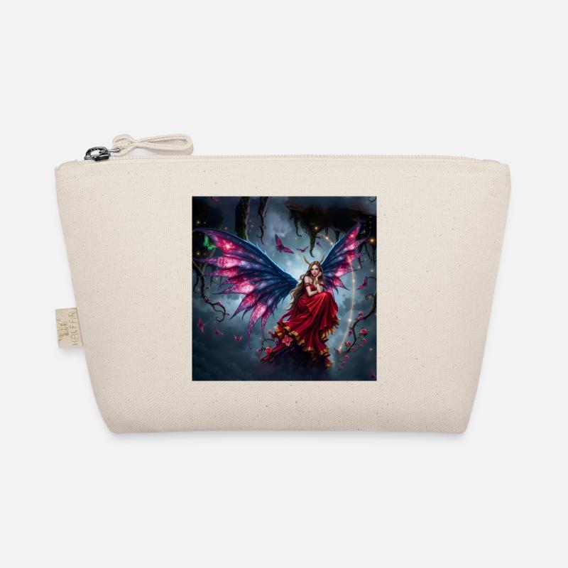 Fée ailée en robe rouge Trousse biologique