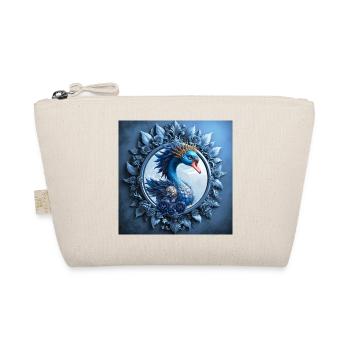 Blue Phoenix Crest in Frame - Organic Pouch - nature - Front