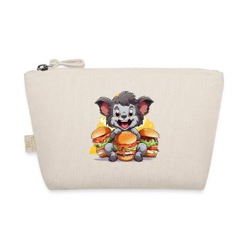 Chewing koala with burgers - Organic Pouch - nature - Front