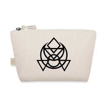 Black Egyptian Esoteric Symbol - Organic Pouch - nature - Front