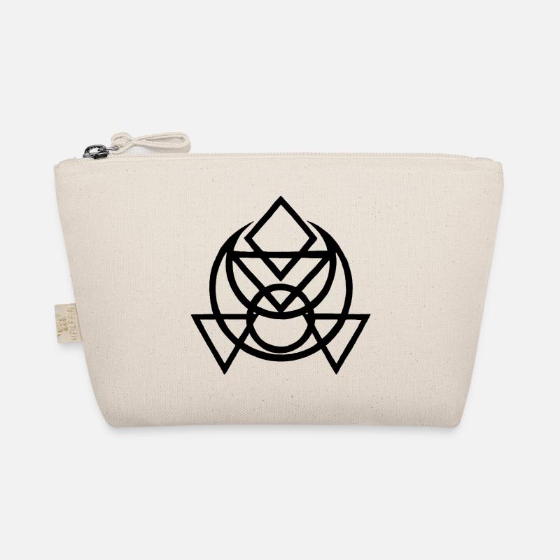 Black Egyptian Esoteric Symbol Organic Pouch
