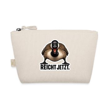 Reicht jetzt – Wütende Gans lustiger Spruch - Bio-Täschchen - Natur - Vorne