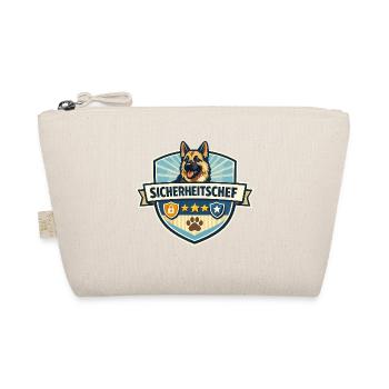 Sicherheitschef Schäferhund Logo - Bio-Täschchen - Natur - Vorne