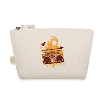 Frutiger Metro - Orange Boom Box - Female Portrait - Organic Pouch - nature - Front