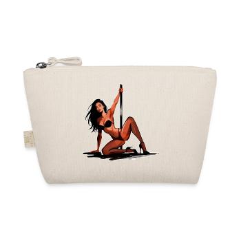 Sexy Pole Dance Art: Graceful Pin-Up Elegance - Organic Pouch - nature - Front