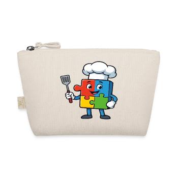 Puzzle Piece Chef Maskottchen - Bio-Täschchen - Natur - Vorne