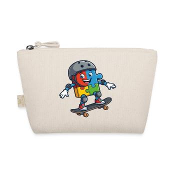 Puzzle Buddy Skater - Bio-Täschchen - Natur - Vorne