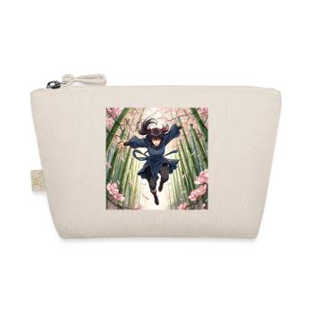 Bamboo heroine in the cherry blossom path - Organic Pouch - nature - Front