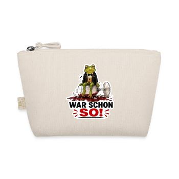 War schon so – Lustiger Frosch  - Bio-Täschchen - Natur - Vorne