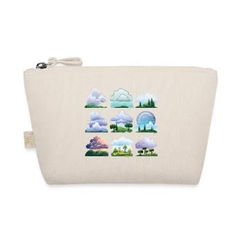 Wolkenlandschaften Cartoon Set - Bio-Täschchen - Natur - Vorne
