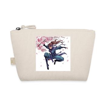 Cherry Blossom Warrior Style - Organic Pouch - nature - Front
