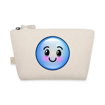 Cute Blue Bubble - Organic Pouch - nature - Front