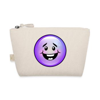 Cute Purple Bubble - Organic Pouch - nature - Front