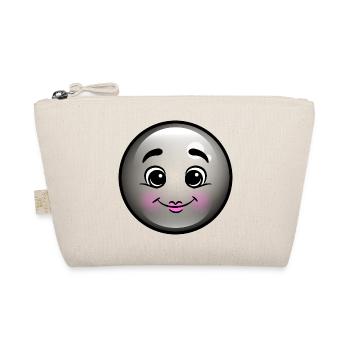 Cute Black Bubble - Organic Pouch - nature - Front