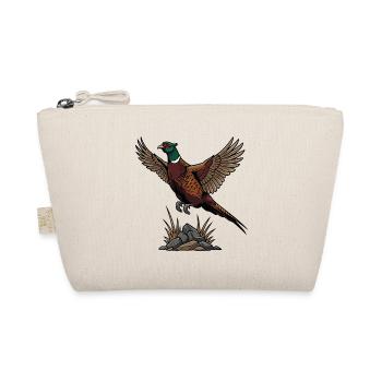 Ring-necked Pheasant in Flight Wild Nature - Organic Pouch - nature - Front