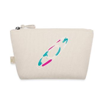 Outlines of a neon-style whitewater kayak - Organic Pouch - nature - Front