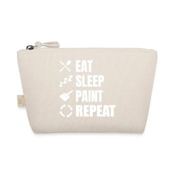 Eat Sleep Paint Repeat - Organic Pouch - nature - Front