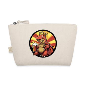 Dinosaur Brontosaurus Beer Funny - Organic Pouch - nature - Front